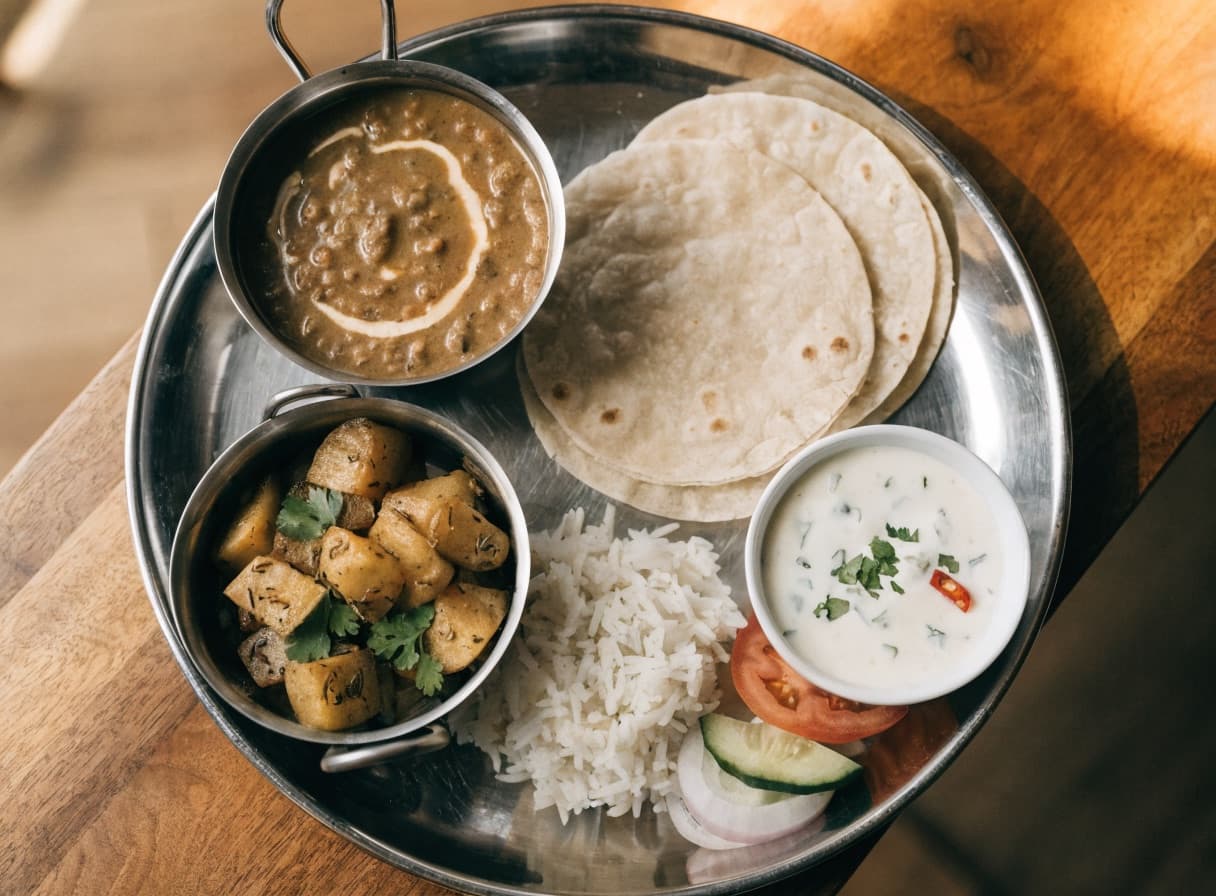 Dal Makhni & Jeera Aloo Thali