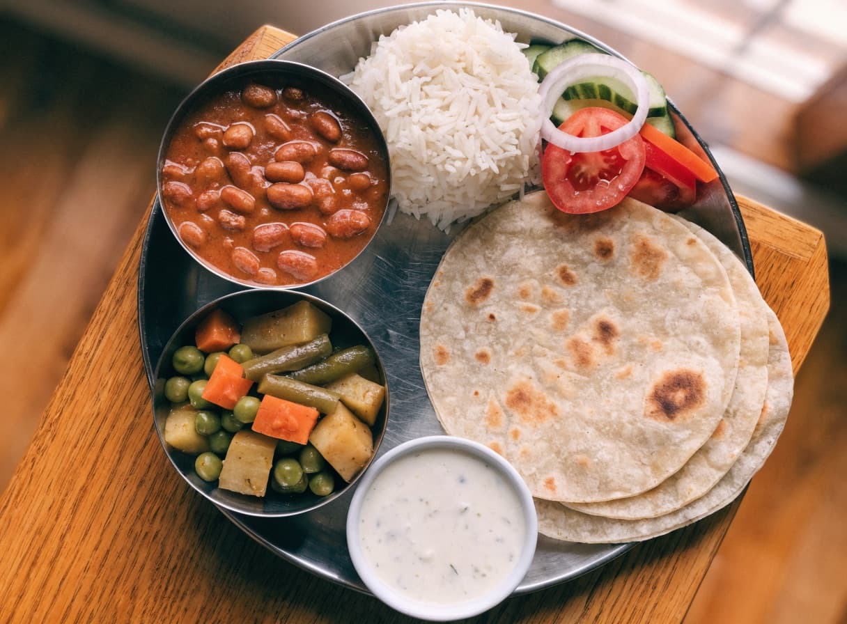 Rajma & Mix Veg Thali