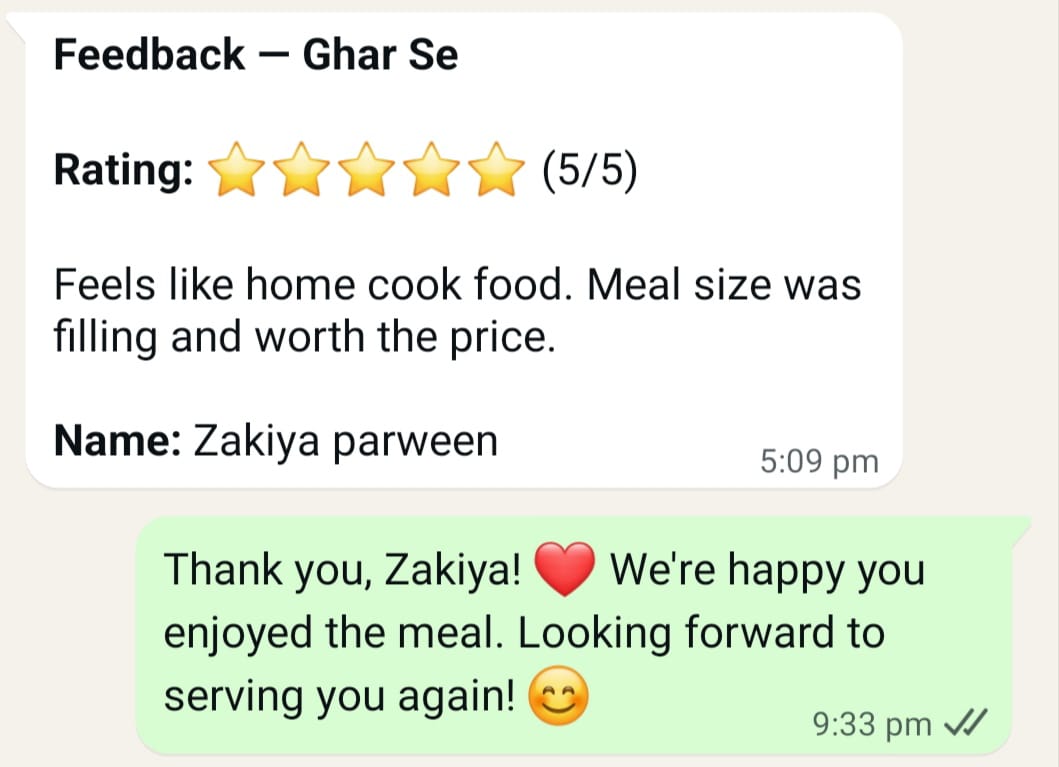 Customer review screenshot