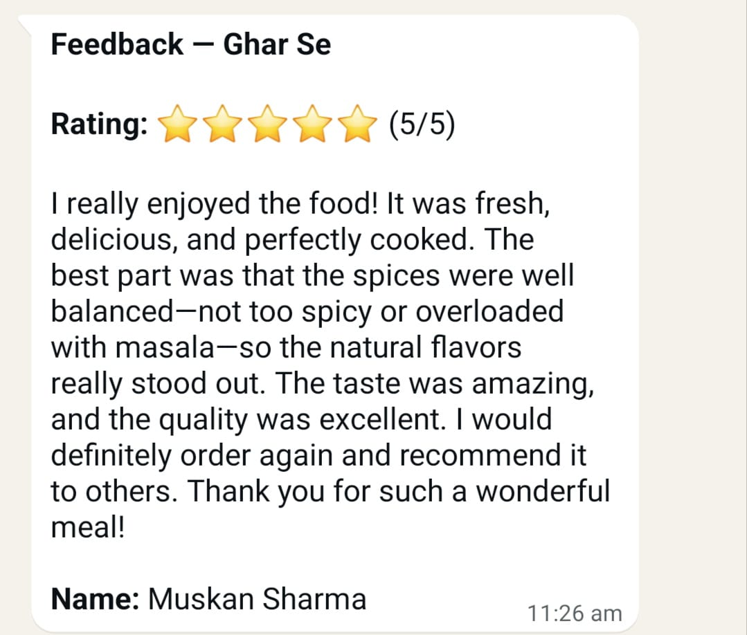Customer review screenshot